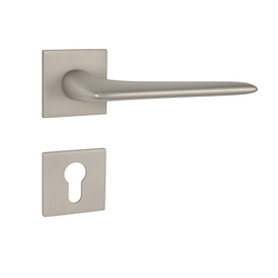 Kľučky na hranatých rozetách Strieborný Tupai