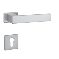 Kľučky na obdĺžnikových rozetách Strieborný APRILE