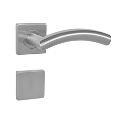 Kľučky na hranatých rozetách Strieborný MPK