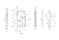 QR - JNF - ZÁMOK Strieborný JNF