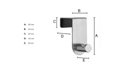 Vešiaky a háčiky  Strieborný SMEDBO