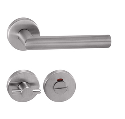 Kľučky na okrúhlych rozetách Strieborný Tupai