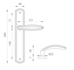 Kľučky na rustikálnych štítoch Sivý Tupai