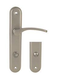 Kľučky na oválnych štítoch Strieborný KE