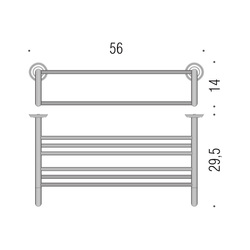 Držiaky na uterák Zlatý COLOMBO