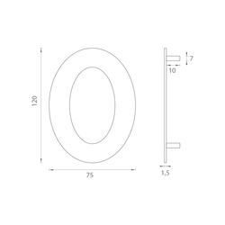 Číslice so skrutkami Strieborný LR