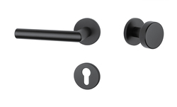 Kľučky na okrúhlych rozetách Čierny APRILE