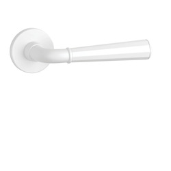 Kľučky na okrúhlych rozetách Biely APRILE