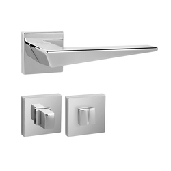 Kľučky na hranatých rozetách Strieborný FROSIO BORTOLO