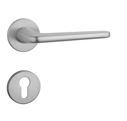 Kľučky na okrúhlych rozetách Strieborný APRILE