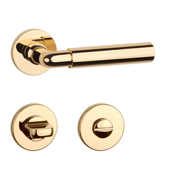 Kľučky na okrúhlych rozetách Zlatý APRILE