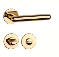 Kľučky na okrúhlych rozetách Zlatý APRILE