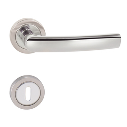 Kľučka na dvere SP - GEO - R NEL/NEM - nerez lesklá/nerez matná | MP-KOVANIA.sk