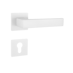 Kľučky na hranatých rozetách Biely Tupai