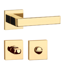 Kľučky na hranatých rozetách Zlatý APRILE