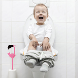 WC kefy s nádobou Ružový DHK