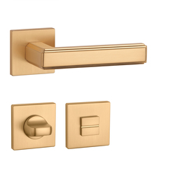 Kľučky na hranatých rozetách Zlatý APRILE