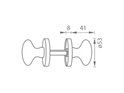 Gule priame na rozetách Bronzový Ghidini