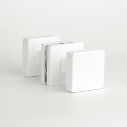 Madlá priame na rozetách Biely APRILE