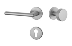 Kľučky na okrúhlych rozetách Strieborný APRILE