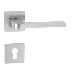 Kľučky na hranatých rozetách Strieborný Tupai