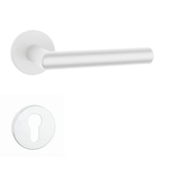 Kľučky na okrúhlych rozetách Biely APRILE