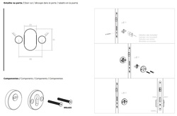 Bezpečnostné a spevnené rozety Strieborný JNF