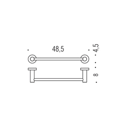 Držiaky na uterák Čierny COLOMBO