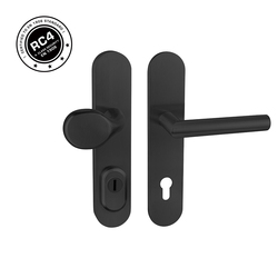Bezpečnostné kovanie RC4 MPK - SECURO INOX S01 PLUS - SO M1 FAVORIT CIM - čierna matná | MP-KOVANIA.sk