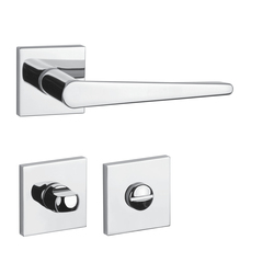 Kľučky na hranatých rozetách Strieborný APRILE