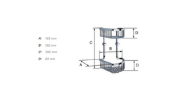 Košíky do sprchy Strieborný SMEDBO