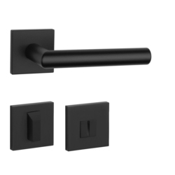 Kľučky na hranatých rozetách Čierny APRILE