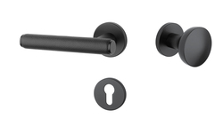 Kľučky na okrúhlych rozetách Čierny APRILE