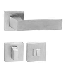 Kľučky na hranatých rozetách Strieborný Tupai