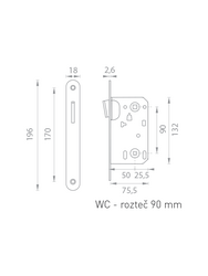 QR - TI - MAGNETICKÝ ZÁMOK Strieborný Tupai