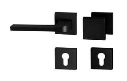 Kľučky na hranatých rozetách Čierny Tupai