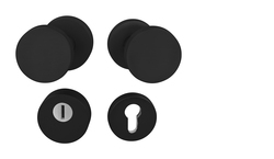 Guľa na dvere TI - Guľa vyosená CUBO - R 3233 CIM - čierna matná (153) | MP-KOVANIA.sk