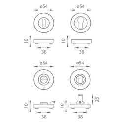Okrúhle rozety Čierny MPK