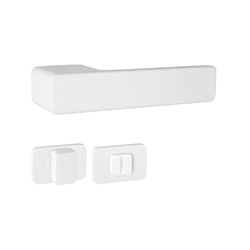 Kľučky na obdĺžnikových rozetách Biely MPK