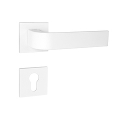 Kľučky na hranatých rozetách Biely Tupai