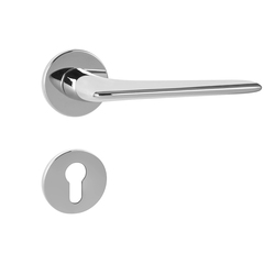 Kľučky na okrúhlych rozetách Strieborný Tupai