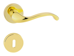 Kľučka na dvere FO - CAST - R ZLL - zlatá lesklá (L01) | MP-KOVANIA.sk