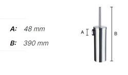 WC kefy s nádobou Čierny SMEDBO
