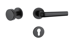 Kľučky na okrúhlych rozetách Čierny APRILE