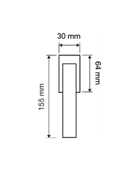 Hranaté kľučky na okná Bronzový LINEA CALI