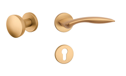 Kľučky na okrúhlych rozetách Zlatý APRILE