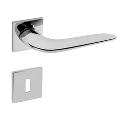 Kľučky na hranatých rozetách Strieborný Tupai