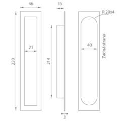 Mušle a madielka na posuvné drevené dvere Hnedý FK