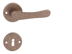 Kľučka na dvere KE - MICHAELA - R HNA - hnedá antik | MP-KOVANIA.sk
