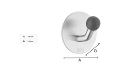 Vešiaky a háčiky  Strieborný SMEDBO